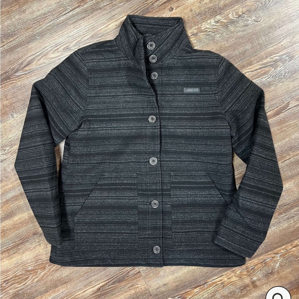 Cinch Women’s Wooly Coat NWT XL black grey pinstripe